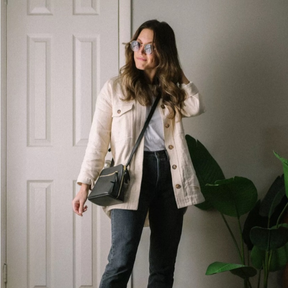 Madewell Waffled texture Shirt Jacket